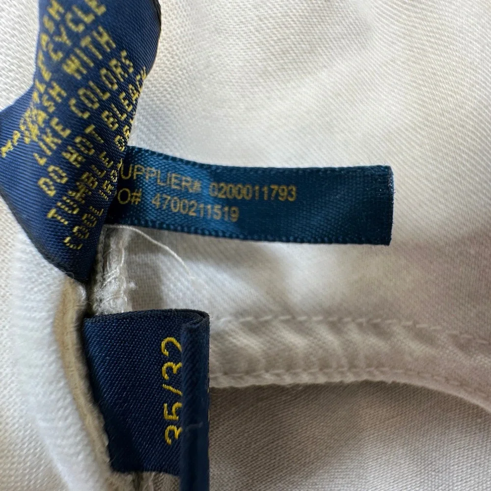 Polo Ralph Lauren Bedford Chino Pants Mens 35x32 (Fits 35x31) Straight‎ Fit NWOT
